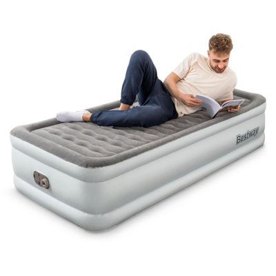 Bestway Tritech Single Airbed with Built-in Pump  Wave Beam and Fast Inflation