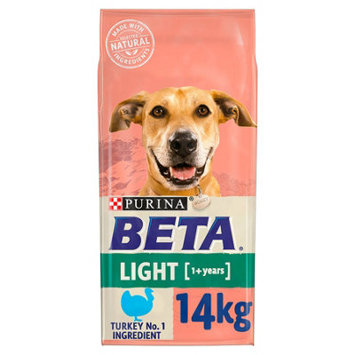 Beta Adult Light Dry Dog Food With Turkey 14kg DIY at B Q