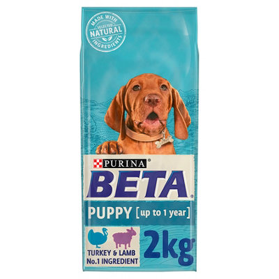 Beta Puppy Dry Dog Food With Turkey & Lamb 2kg