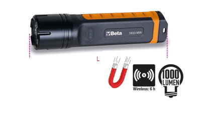 Beta Tools 1833 MW Wireless Rechargeable High-Brightness Anodized ...