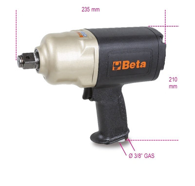 Beta Tools 1928CD Pneumatic Reversible Composite Material Impact Wrench