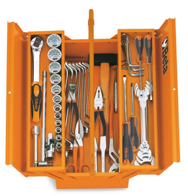 BETA TOOLS C19 ORANGE 3-SECTION CANTILEVER SHEET METAL TOOL BOX