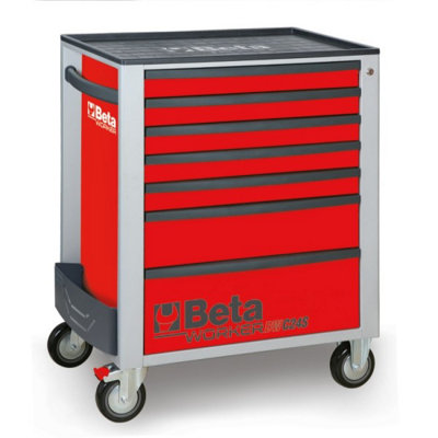 Beta Tools Worker BW 2400S R7 E-M Red 7-Drawer 309-Piece Tool ...