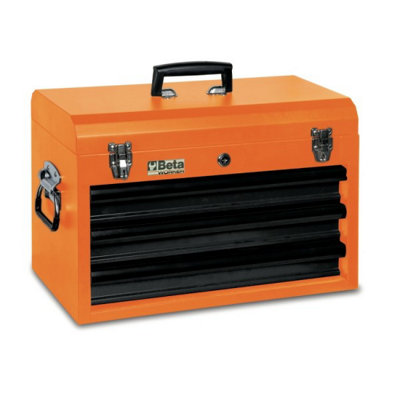 Beta Tools Worker BW C22E Orange Portable 3-Drawer Tool Chest