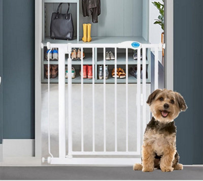 Bettacare Auto Close Pet Gate, 75cm 82cm, White, Pressure Fit