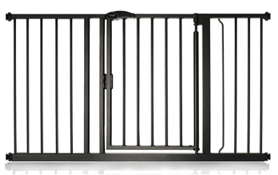 Bettacare Auto Close Stair Gate, 132.6cm - 139.6cm, Matt Black, Pressure Fit Safety Gate, Baby Gate