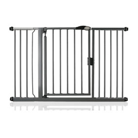 Bettacare Auto Close Stair Gate, 132.6cm - 139.6cm, Slate Grey, Pressure Fit Safety Gate, Baby Gate