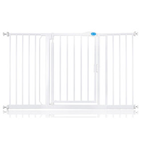 Bettacare Auto Close Stair Gate, 139.8cm - 146.8cm, White, Pressure Fit Safety Gate, Baby Gate