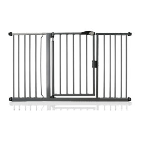Bettacare Auto Close Stair Gate, 147cm - 154cm, Slate Grey, Pressure Fit Safety Gate, Baby Gate