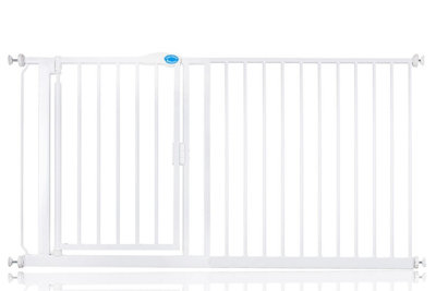 Bettacare Auto Close Stair Gate, 154.5cm - 161.2cm, White, Pressure Fit Safety Gate, Baby Gate Price Comparisons | Compare The Build