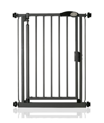 Bettacare Auto Close Stair Gate, 61cm - 66.5cm, Slate Grey, Extra Narrow, Narrow Pressure Fit Safety Gate, Baby Gate Price Comparisons | Compare The Build