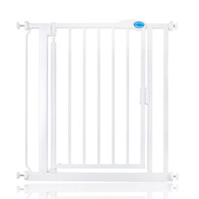 Bettacare Auto Close Stair Gate, 75cm - 82cm, White, Pressure Fit Safety Gate, Baby Gate