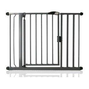 Bettacare Auto Close Stair Gate, 96.6cm - 103.6cm, Slate Grey, Pressure Fit Safety Gate, Baby Gate