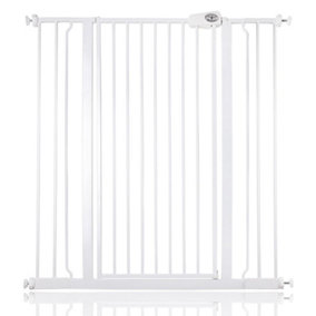 Bettacare Child and Pet Gate, 100.8cm - 108.4cm, White, Extra Tall Gate 104cm in Height, Pressure Fit Stair Gate
