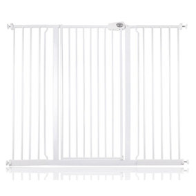 Bettacare Child and Pet Gate, 133.2cm - 140.8cm, White, Extra Tall Gate 104cm in Height, Pressure Fit Stair Gate