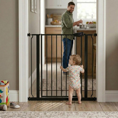 Bettacare Child and Pet Gate, 139.8cm - 147.4cm, Matt Black, Extra Tall ...