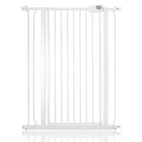 Bettacare Child and Pet Gate, 81.4cm - 89cm, White, Extra Tall Gate 104cm in Height, Pressure Fit Stair Gate