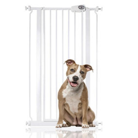 Bettacare Child and Pet Gate Narrow, 68.5cm - 75cm, White, Extra Tall Gate 104cm in Height, Narrow Pressure Fit Stair Gate
