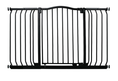 Bettacare Curved Top Dog Gate, 152cm - 161cm, Matt Black, Pressure Fit Pet Gate for Dog and Puppy, Pet and Dog Barrier Price Comparisons | Compare The Build
