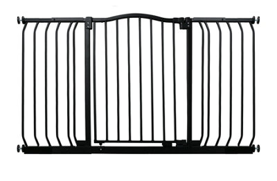 Bettacare Curved Top Dog Gate, 161cm - 170cm, Matt Black, Pressure Fit Pet Gate for Dog and Puppy, Pet and Dog Barrier Price Comparisons | Compare The Build