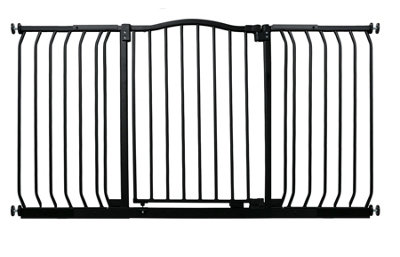 Bettacare Curved Top Dog Gate, 179cm - 188cm, Matt Black, Pressure Fit Pet Gate for Dog and Puppy, Pet and Dog Barrier Price Comparisons | Compare The Build