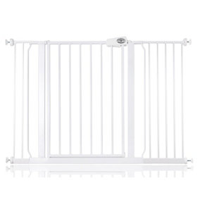 Bettacare Easy Fit Gate, 120.3cm - 128.3cm, White, Pressure Fit Stair Gate, Baby Gate for Doors Hallways and Spaces