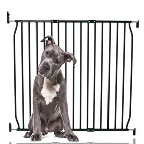 Bettacare Eco Screw Fit Pet Gate, Black, 100cm - 110cm, Screw Fitted Dog Gate, Safety Gate for Puppy