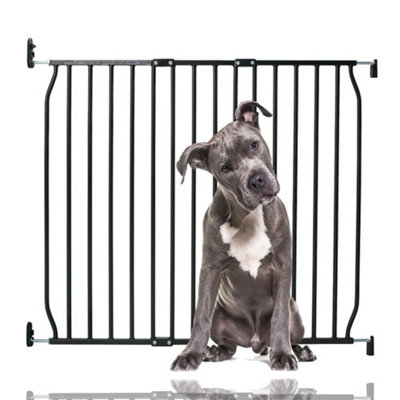 Bettacare Eco Screw Fit Pet Gate, Black, 90cm - 100cm, Screw Fitted Dog ...