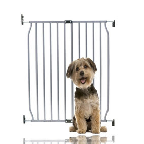 Bettacare Eco Screw Fit Pet Gate, Grey, 70cm - 80cm, Screw Fitted Dog Gate, Safety Gate for Puppy