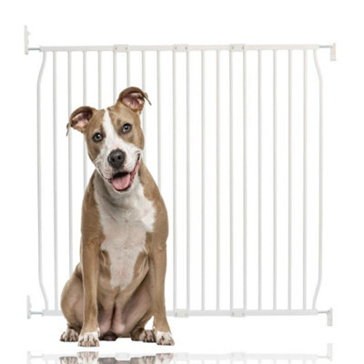 Bettacare Eco Screw Fit Pet Gate, White, 110cm - 120cm, Screw Fitted ...