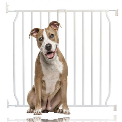 Bettacare Eco Screw Fit Pet Gate, White, 70cm 80cm, Screw Fitted Dog
