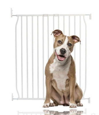Bettacare Eco Screw Fit Pet Gate, White, 80cm 90cm, Screw Fitted Dog