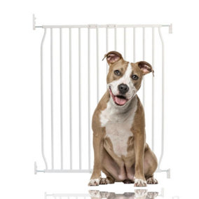 Bettacare Eco Screw Fit Pet Gate, White, 80cm - 90cm, Screw Fitted Dog Gate, Safety Gate for Puppy