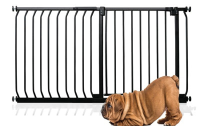 Bettacare Elite Pressure Dog Gate, 125cm - 134cm, Matt Black, Pressure Fit Pet Gate for Dog and Puppy Price Comparisons | Compare The Build