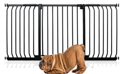 Bettacare Elite Pressure Dog Gate, 152cm - 161cm, Matt Black, Pressure Fit Pet Gate for Dog and Puppy Price Comparisons | Compare The Build