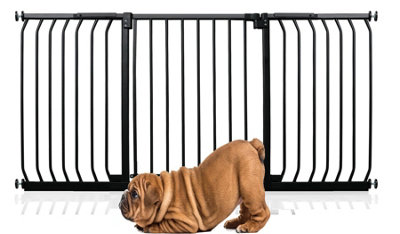 Bettacare Elite Pressure Dog Gate, 161cm - 170cm, Matt Black, Pressure Fit Pet Gate for Dog and Puppy Price Comparisons | Compare The Build