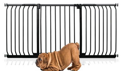 Bettacare Elite Pressure Dog Gate, 170cm - 179cm, Matt Black, Pressure Fit Pet Gate for Dog and Puppy Price Comparisons | Compare The Build