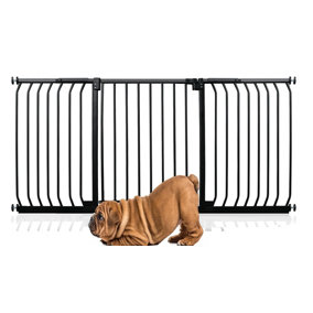 Bettacare Elite Pressure Dog Gate, 170cm - 179cm, Matt Black, Pressure Fit Pet Gate for Dog and Puppy