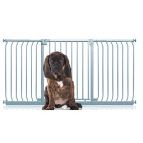Bettacare Elite Pressure Dog Gate, 170cm - 179cm, Matt Grey, Pressure Fit Pet Gate for Dog and Puppy