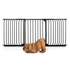 Bettacare Elite Pressure Dog Gate, 197cm - 206cm, Matt Black, Pressure Fit Pet Gate for Dog and Puppy