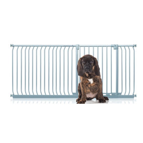 Bettacare Elite Pressure Dog Gate, 198cm - 207cm, Matt Grey, Pressure Fit Pet Gate for Dog and Puppy