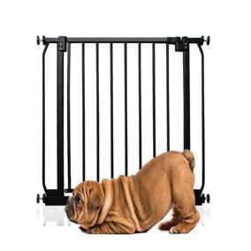 Bettacare Elite Pressure Dog Gate, 71cm - 80cm, Matt Black, Pressure Fit Pet Gate for Dog and Puppy