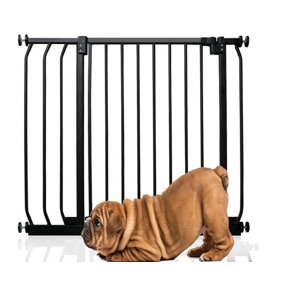 Bettacare Elite Pressure Dog Gate, 80cm - 89cm, Matt Black, Pressure Fit Pet Gate for Dog and Puppy