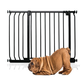 Bettacare Elite Pressure Dog Gate, 89cm - 98cm, Matt Black, Pressure Fit Pet Gate for Dog and Puppy