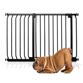 Bettacare Elite Pressure Dog Gate, 98cm -107cm, Matt Black, Pressure Fit Pet Gate for Dog and Puppy
