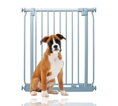 Bettacare Elite Pressure Dog Gate Narrow 65.5cm 74.5cm Matt Grey Narrow Pressure Fit Pet Gate for Dog and Puppy DIY at B Q