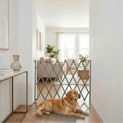 Bettacare Expandable Pet Barrier, 60cm - 108cm, Grey, Wooden ...