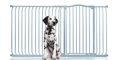 Bettacare Extra Tall Curved Top Dog Gate, 189cm - 198cm, Matt Grey ...