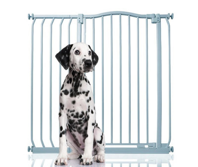 Bettacare Extra Tall Curved Top Dog Gate, 98cm 107cm, Matt Grey