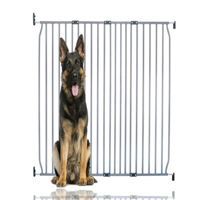 Bettacare Extra Tall Eco Screw Fit Pet Gate, Grey, 130cm - 140cm, Extra ...